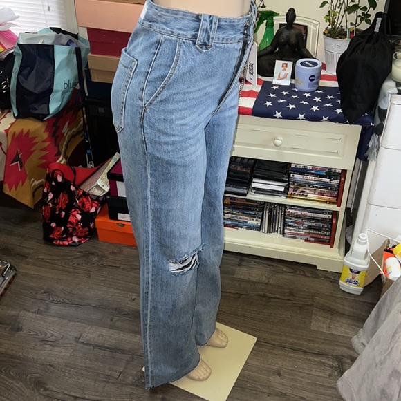 ZEE GEE WHY- “INDIGO RAIDER” wide leg size 27 for free people - Picture 4 of 11